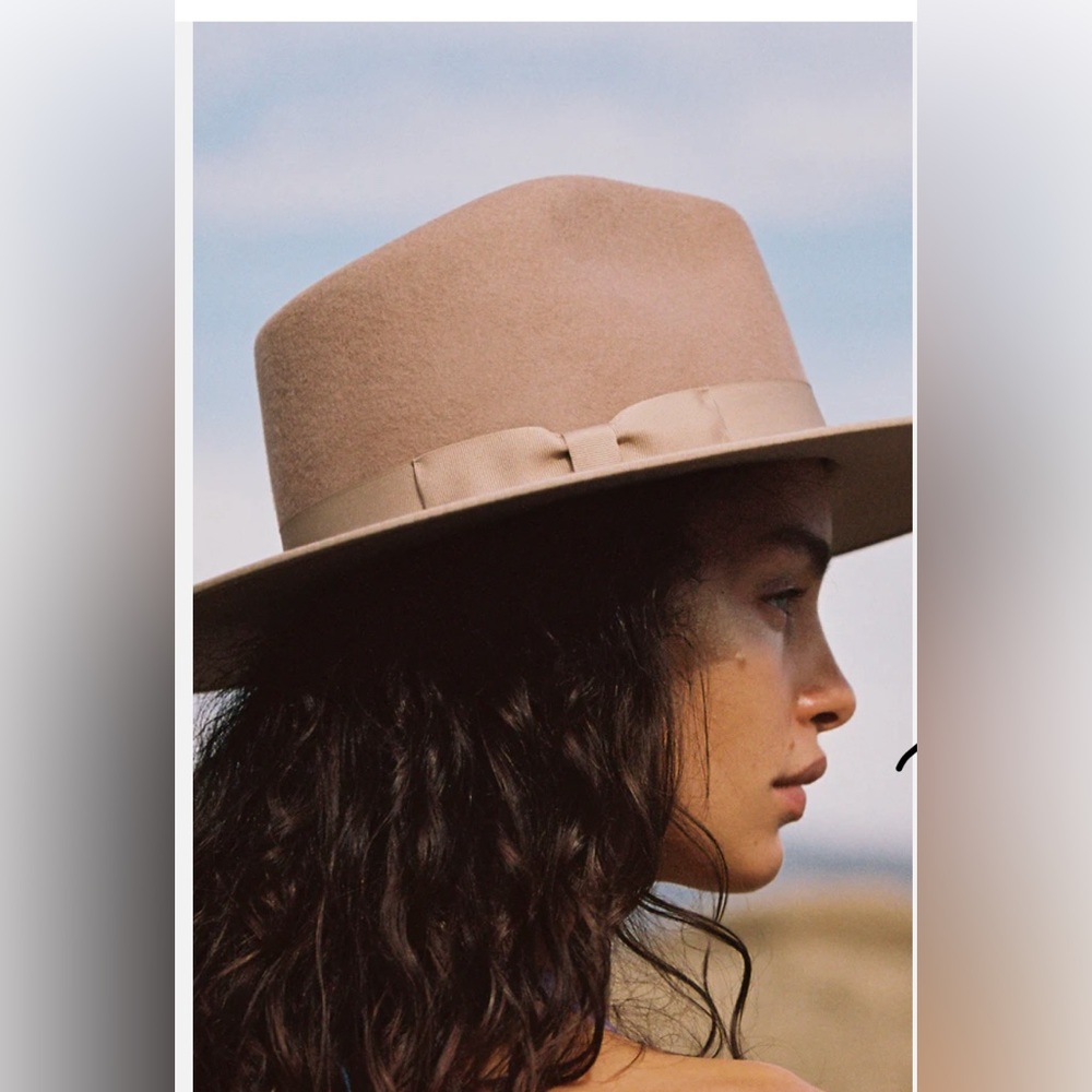 Lack of Color Rancher hat brown with dark brown silk bow. 💯 wool
